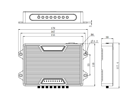 BOWEI BRD-2208 8-Port Fixed UHF RFID Reader