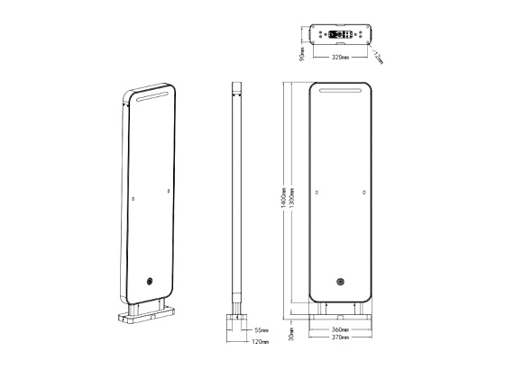 BOWEI BRC-04F Standing Gate RFID Reader